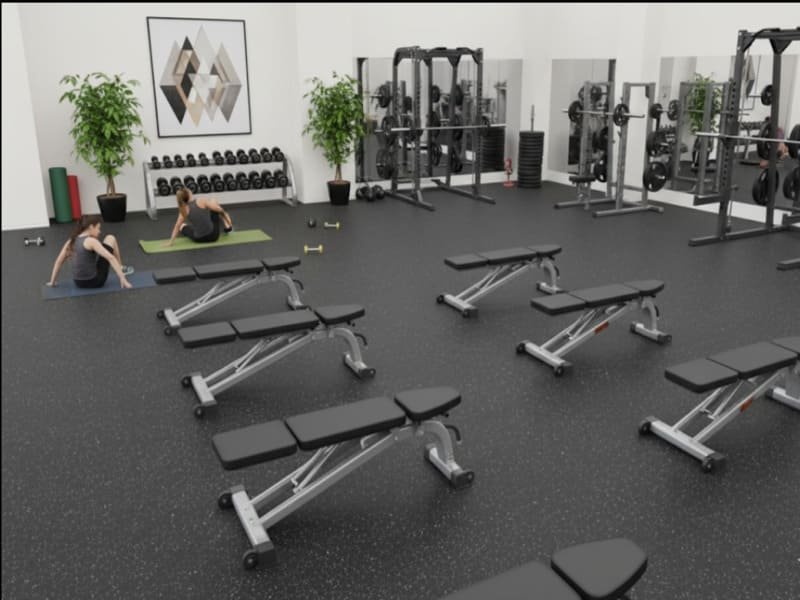 Наука тишины: Вязкоупругость резины - резиновые плитки высокой плотности, поглощающие энергию удара для снижения шума в тренажерном зале